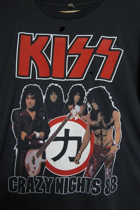 Kiss Crazy Nights Tour I Went Crazy With Kiss 1988 Vintage Shirt