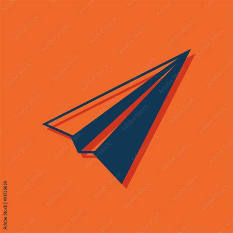 paper plane sign airplane symbol travel icon stock vector adobe stock