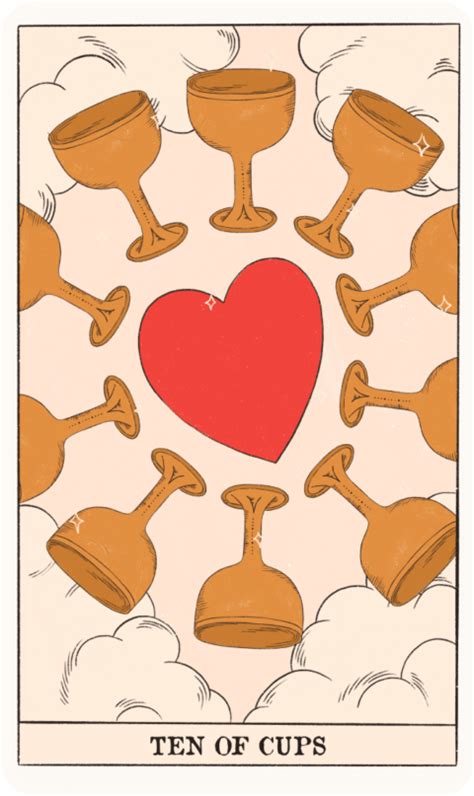 ten  cups tarot card lotus tarot