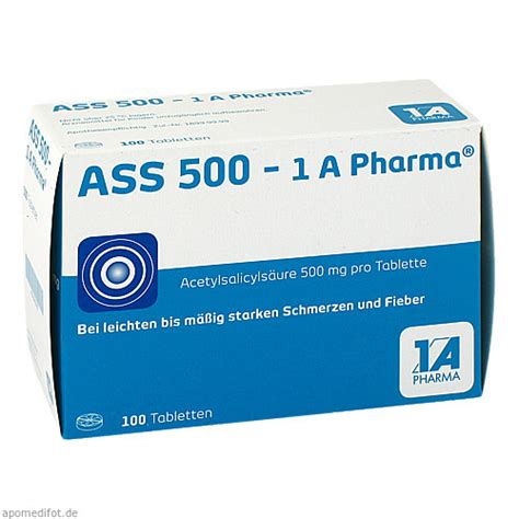 ASS 500-1A Pharma (100 St) ab 2,44€ online kaufen