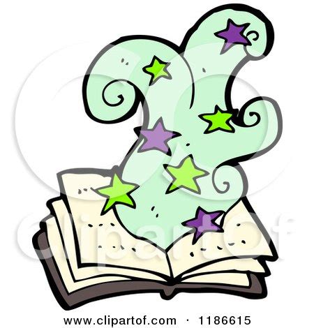 Cartoon of a Magic Book of Spells - Royalty Free Vector Illustration by ...