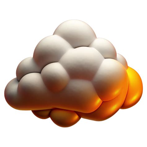 nube 3d imagen impresionante, realista nubes prestados en Tres
