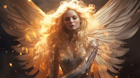 Premium AI Image | Beautiful fantasy angel light royalty wallpaper ...