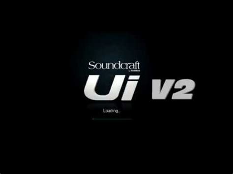 Soundcraft Ui24R v2 firmware - YouTube