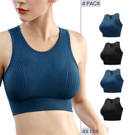 Sports Bra and Maximum Hold padded Crop Top for Workout, Running and ...