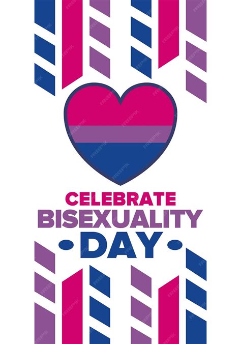 Premium Vector | Celebrate Bisexuality Day Bisexual Pride and Bi