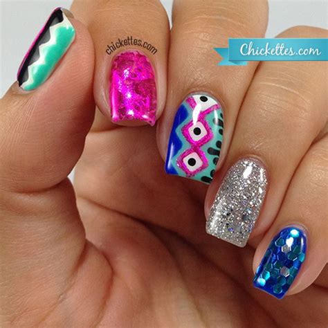 50 Pretty Tribal Nail Art Designs - Noted List