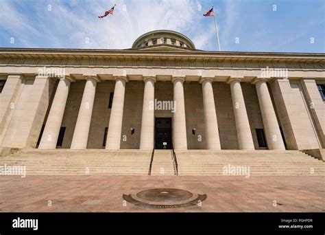 Facade of Ohio Capital building in downtown Columbus, Ohio Stock Photo ...