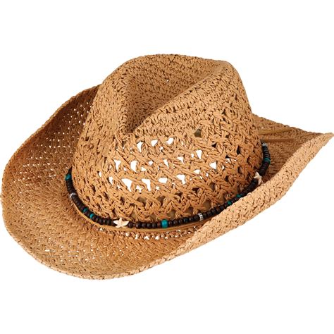 Sun N Sand Women's Paper Straw Western Hat - Shop Hats at H-E-B