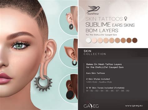 life marketplace gaeg sublime ears skins swallow gauged