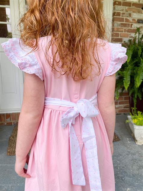 Girl’s Trust in the Lord with all your Heart Dress – Southern Peach