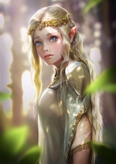 ArtStation - Elven princess, Bluish Salt | Female elf, Elven princess