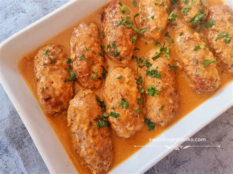 Zrazy z mielonego mięsa z pieczarkami - Swojskie jedzonko