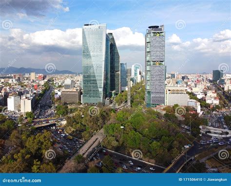 avenue paseo de la reforma mexico city mexico stock photo image