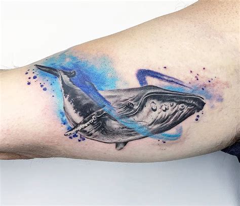 Whale tattoo by Ilaria Tattoo Art | Photo 29305