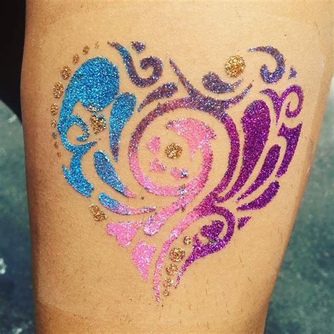 GLITTER TATTOOS — Island Girl Face Art