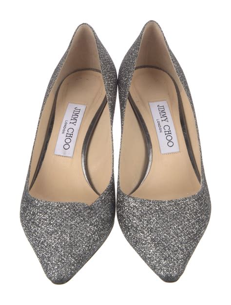 jimmy choo pumps silver pumps shoes jim  realreal