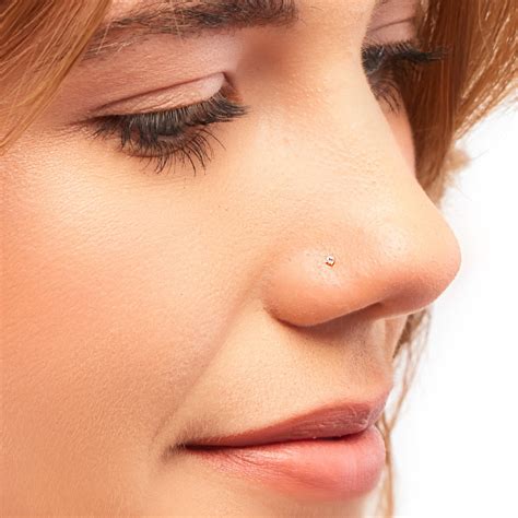 Teeny Tiny 1mm CZ Sterling Silver Nose Stud Nose Ring Silver - Etsy