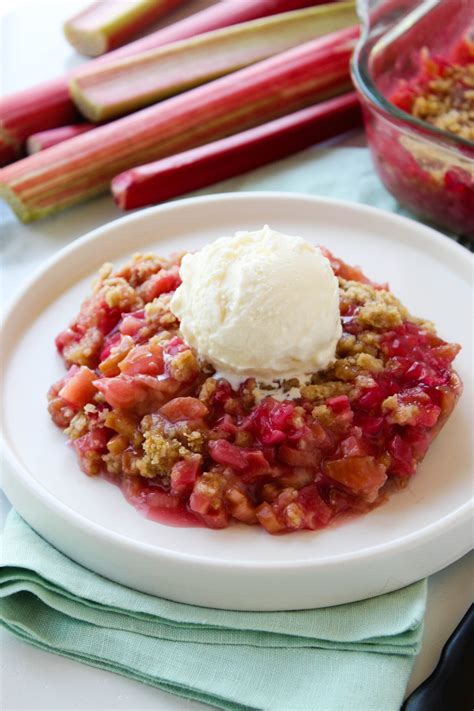 Rhubarb Crisp | Baking You Happier