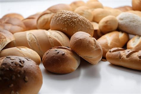 premium ai image buns bread  white background
