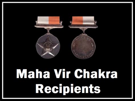 List of Maha Vir Chakra Awardees