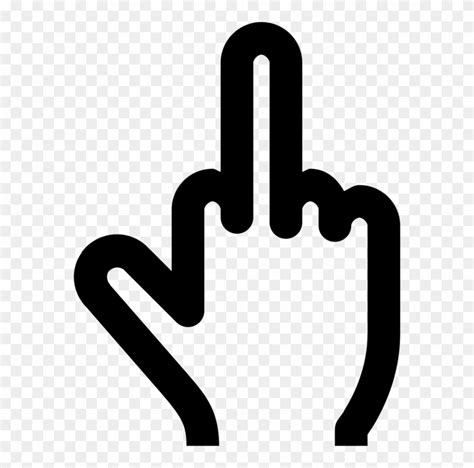 Middle Finger Icon Clipart (#3015388) - PinClipart