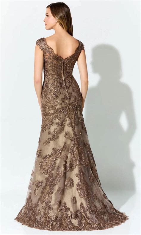 Ivonne D ID923 - Cap Sleeve Beaded Evening Gown – Couture Candy