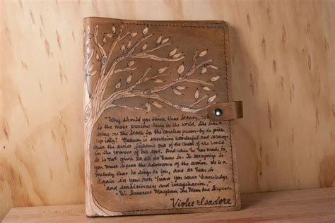 Custom Engraved Bible Cover Leather With Tree and Personalized ...