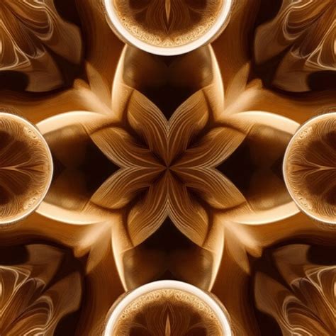 coffee kaleidoscope pattern image coffee espresso pattern