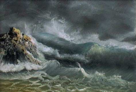 Ocean Storm Painting at PaintingValley.com | Explore collection of ...
