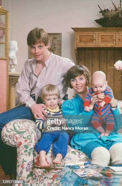 American actor Mark Hamill, his wife Marilou York, and their sons ...