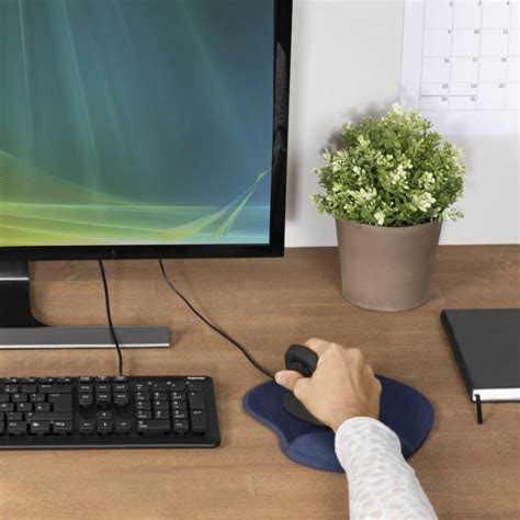 Пад за мишка HAMA Ergonomic, Текстил, СинHama