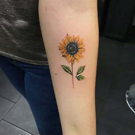 airbrush sunflower tattoos  realistic