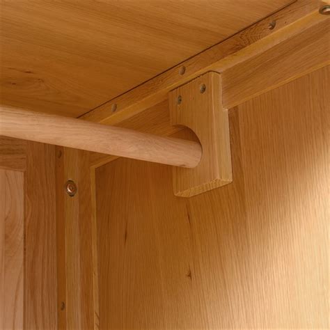 Oakland Rustic Oak Four Door Wardrobe - The Cotswold Company