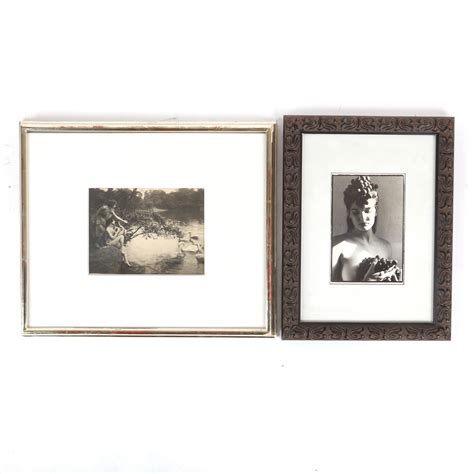 Lot - Two Pre Raphaelite vintage 1930s nude photogravure / photographic
