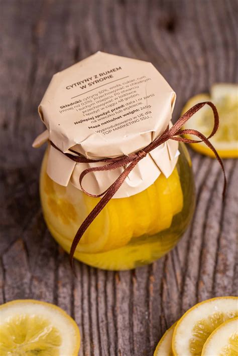 Cytryny z rumem w syropie - Kosze upominkowe Polski Spichlerz