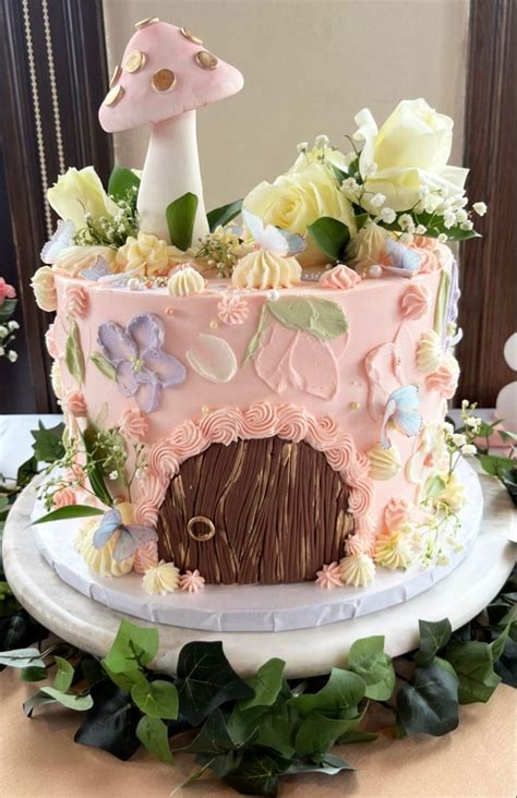 fairy cake  mushroom fairy smash cake enchanted fairy baby