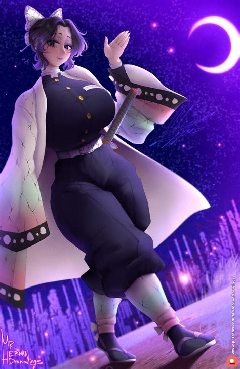 mrhernandrawings artist shinobu kochou kimetsu  yaiba