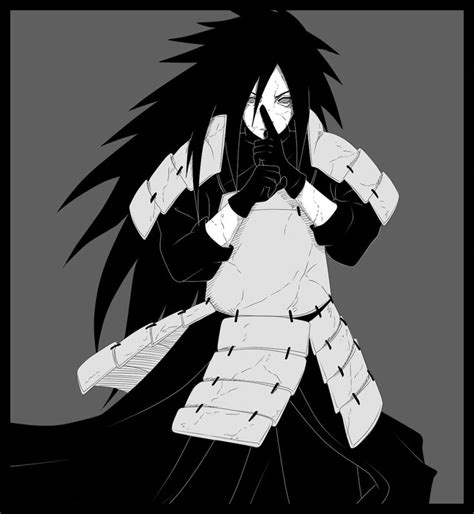 black  white madara uchiha edo tensei creativo disegno