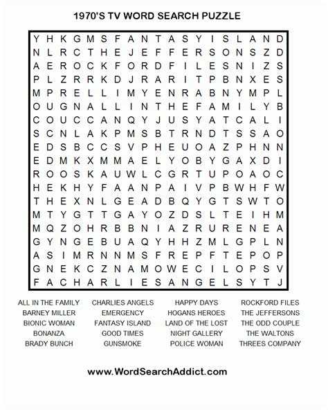 Free Printable Word Searches For Adults Large Print - Free Printable