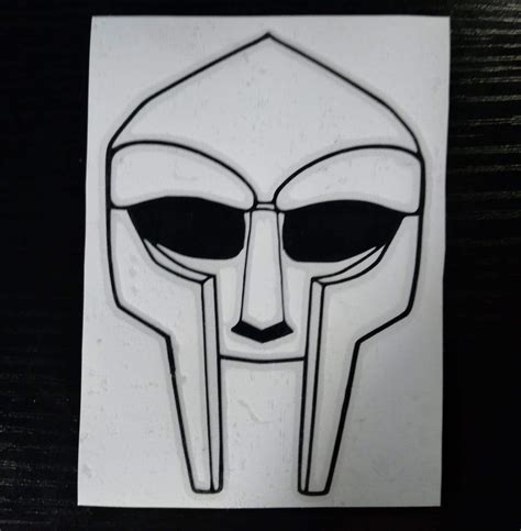 MF Doom Mask Vinyl Decal | Etsy