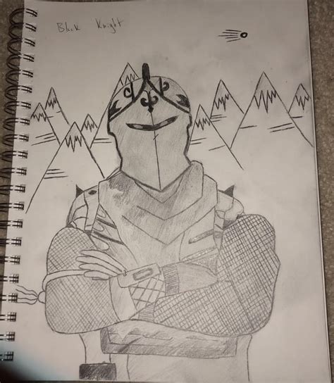 Fortnite drawing of black knight: more to come : r/FortNiteBR