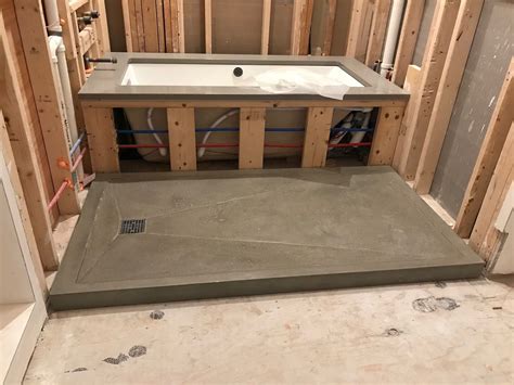 Custom Concrete Shower Pan - Etsy