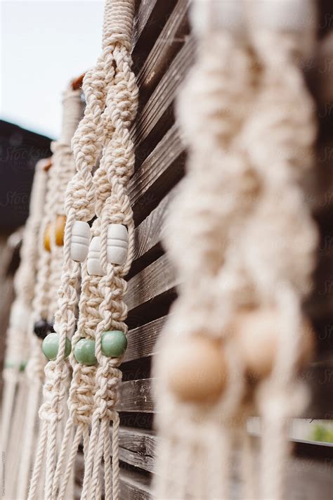 details  beaded macrame  stocksy contributor carey shaw stocksy