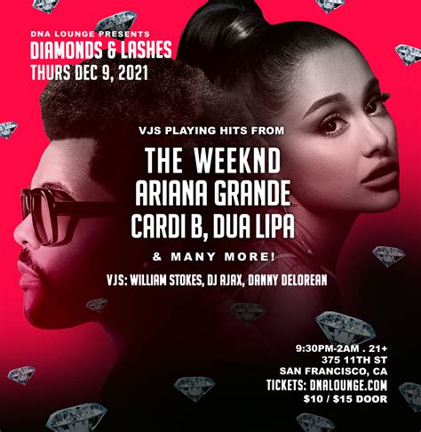 Diamonds & Lashes: Ariana Grande + The Weeknd Tribute Party (DNA Lounge)