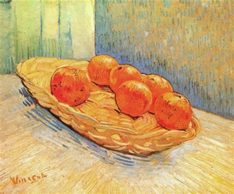 Still Life with Basket and Six Oranges, 1888 - Vincent van Gogh ...