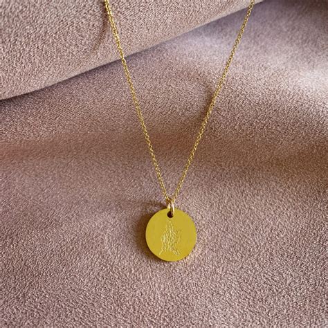 December Birth Flower Necklace - Gold Necklace - Wisteria London