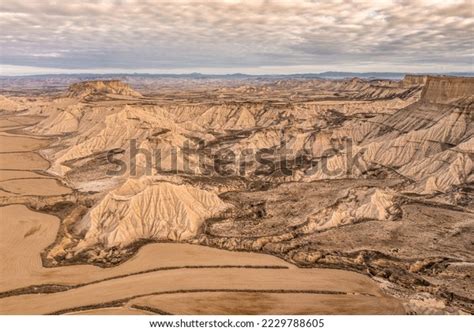 Drone Aerial View Bardenas Reales Desert Stock Photo 2229788605 | Shutterstock