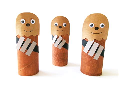 Cardboard Roll Chewbacca Craft - Our Kid Things
