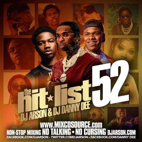 Dj Arson & Dj Danny DeeHit List 52No Talking!! No Cursing !! – MIXCDSOURCE